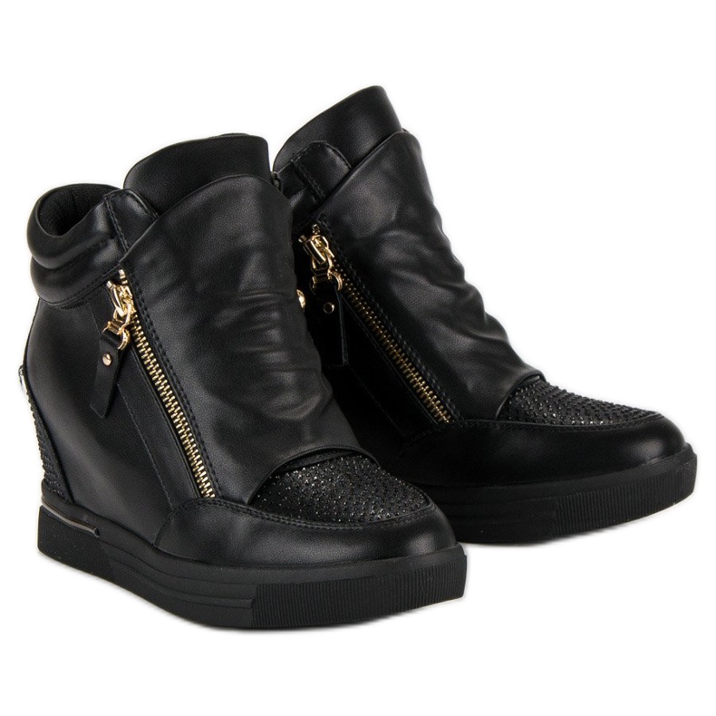 Tyylikkäät lenkkarit, lenkkarit musta 1