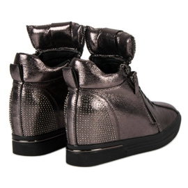 Grafiittiset lenkkarit vetoketjulla monivärinen 2