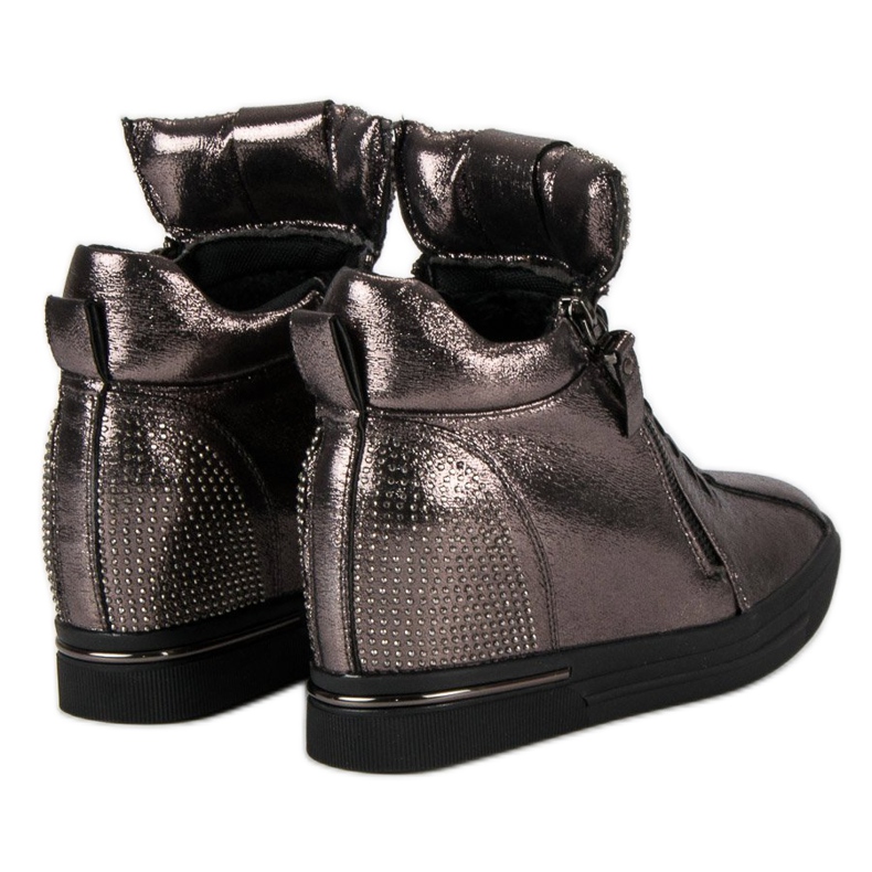 Grafiittiset lenkkarit vetoketjulla monivärinen 2