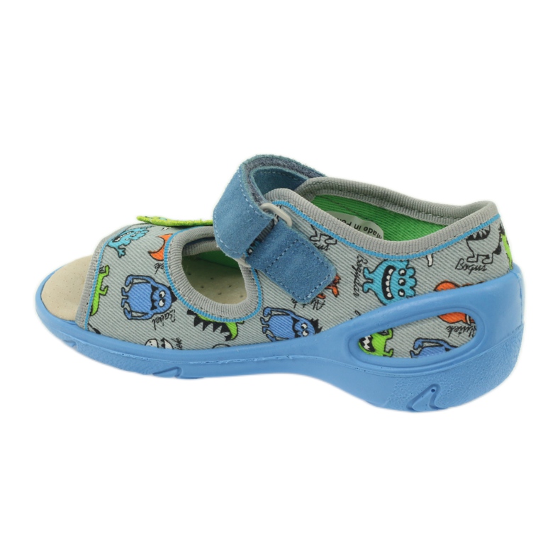 Sandaalien nahkainen sisäosa Befado 433P sininen oranssi harmaa 2