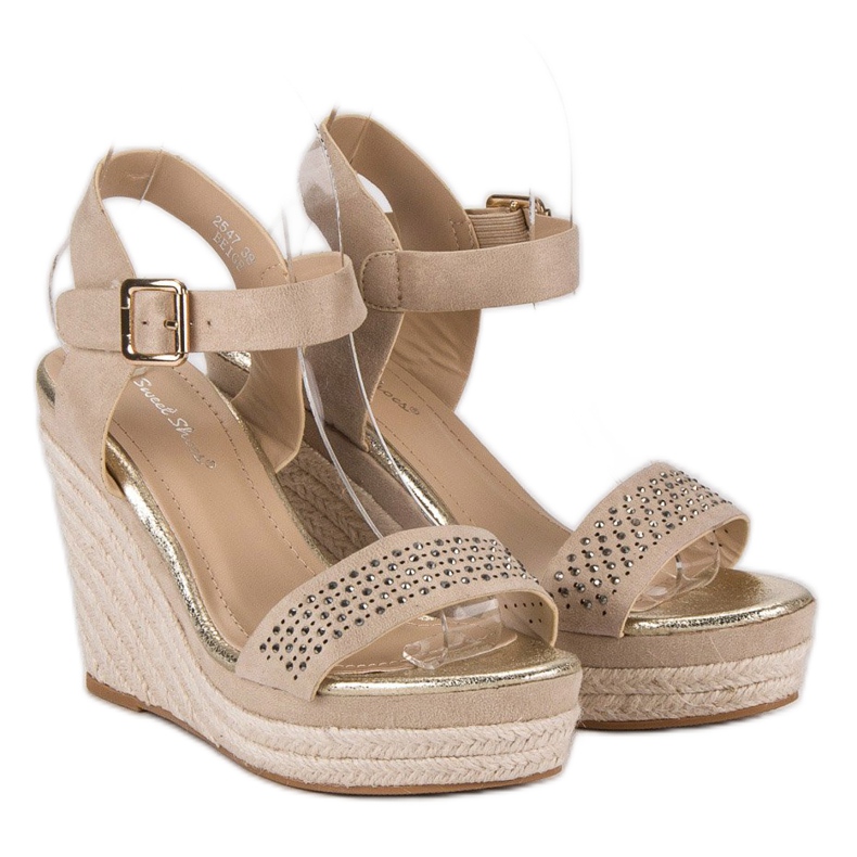 Sweet Shoes Beige wedge espadrillit 2