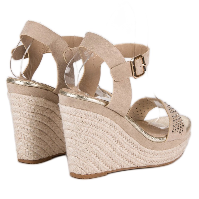 Sweet Shoes Beige wedge espadrillit 1