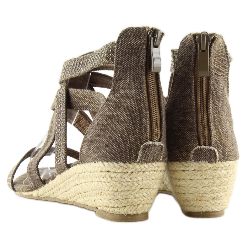 Sandaalit espadrillit ME11783 kahvi ruskea 2