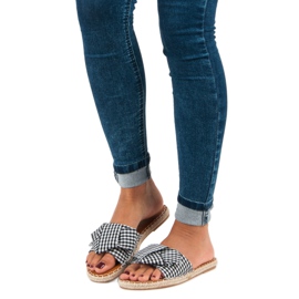 Seastar Tarkistetut mustat tossut valkoinen 1