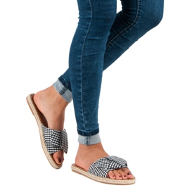 Seastar Tarkistetut mustat tossut valkoinen 2