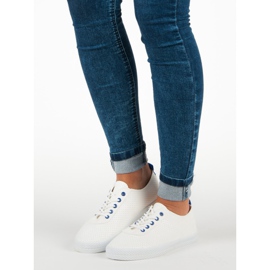 Kylie Avoimet sidotut lenkkarit valkoinen 1