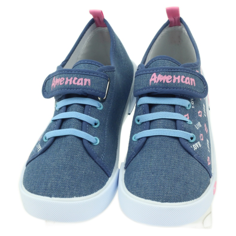 American Club Amerikkalaiset pink lips tennarit vaaleanpunainen tummansininen 4