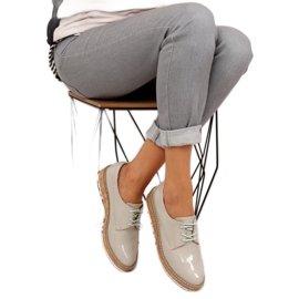 Loaferit nahkaverhoilulla 7153 Harmaa 1