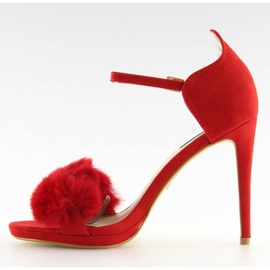 Punaiset sandaalit korkokengossa L6120 Red punainen 2