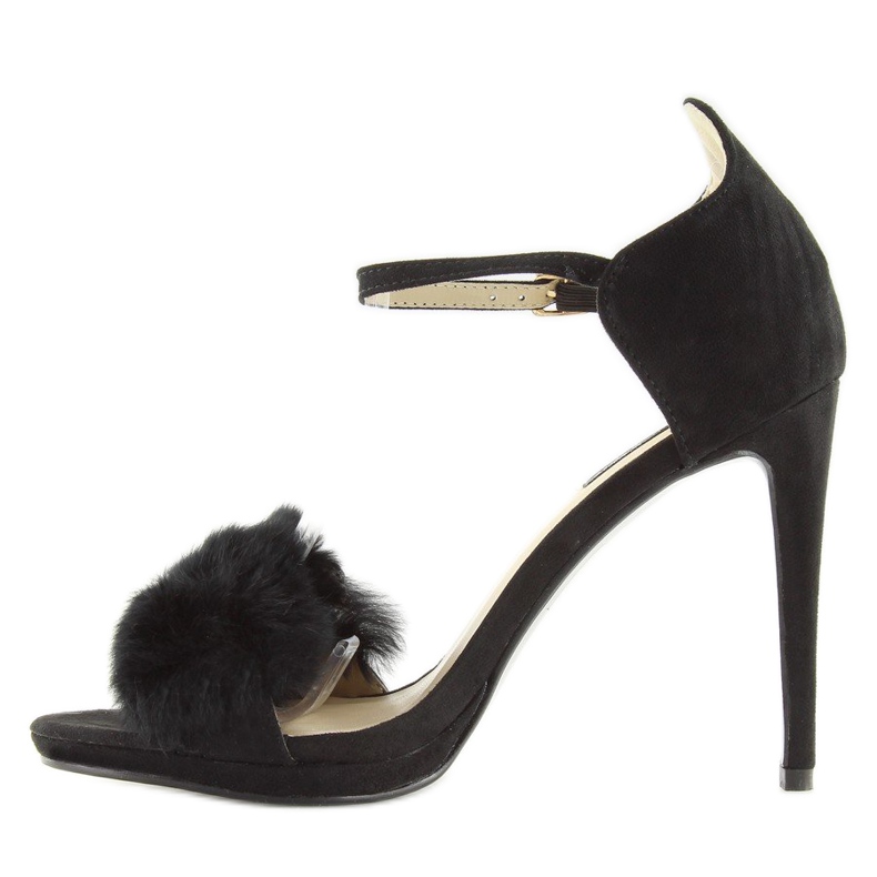 Mustat sandaalit korkeakorkoisessa L6120 Black 2