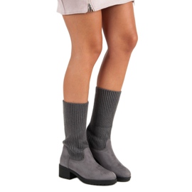 Seastar Slip-on korkeat saappaat harmaa 2