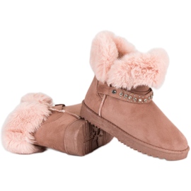 Seastar Mukluki turkisten kanssa vaaleanpunainen 2