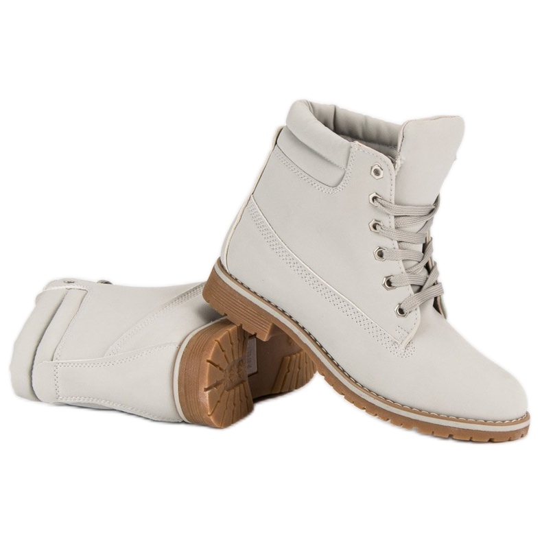 Klassiset naisten trapperit harmaa 2