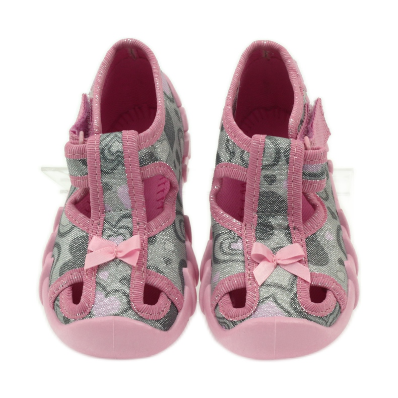 Befado 190P084 tossut kiiltävä lanka harmaa vaaleanpunainen 4