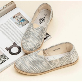 Ribbed espadrillit harmaa 2