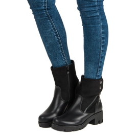 Filippo Mukavat saappaat suojalla musta 1