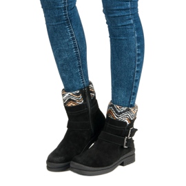 Filippo Mustat nahkaiset nilkkurit 1