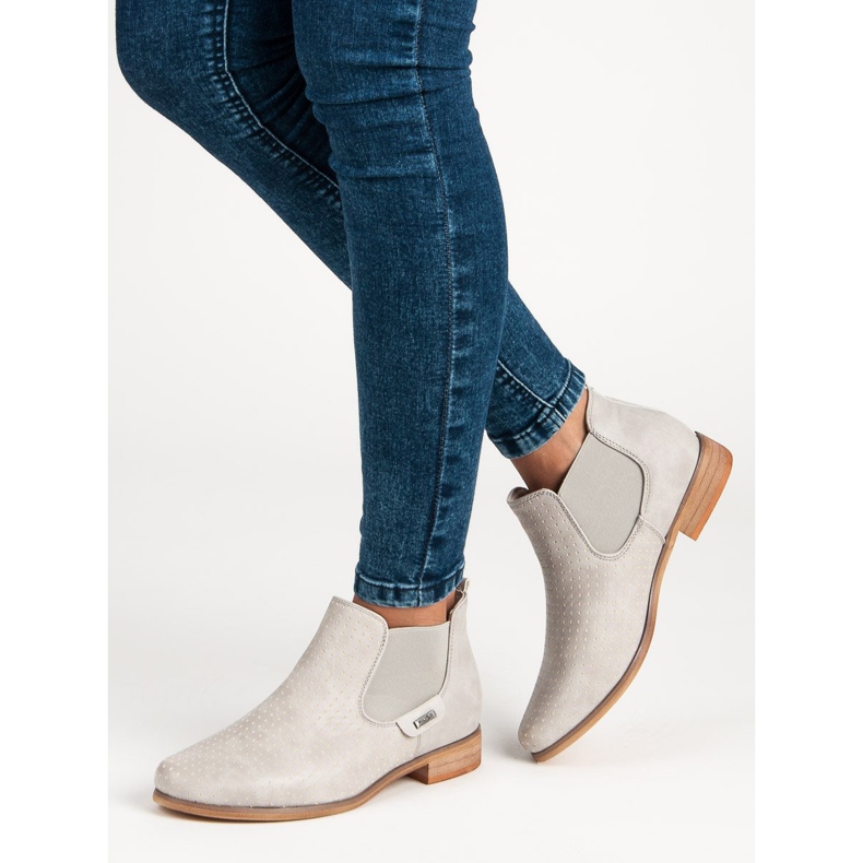 Filippo Beiget saappaat harjakoristeilla harmaa 1