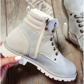 Filippo Tyylikkäät saappaat lampaannahkaisella turkilla harmaa 1