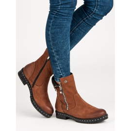 Ruskeat nahkasaappaat VINCEZAlta 2