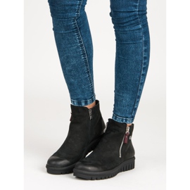 Matalat saappaat VINCEZA -vetoketjulla musta 1