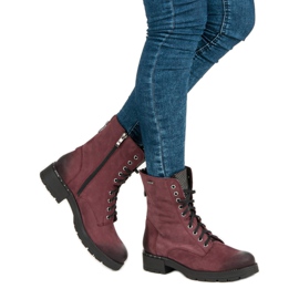 VINCEZA nauhakengät punainen 2