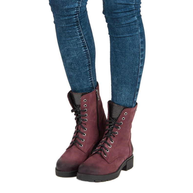 VINCEZA nauhakengät punainen 1