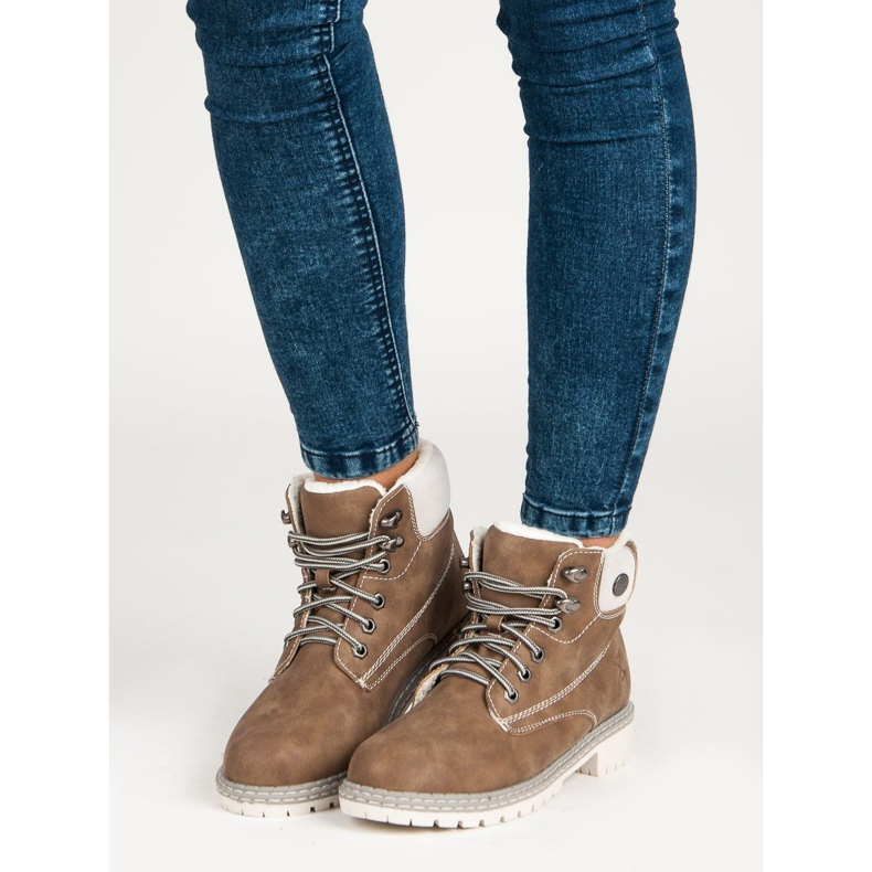 Filippo Ruskeat lampaannahkaiset saappaat 1