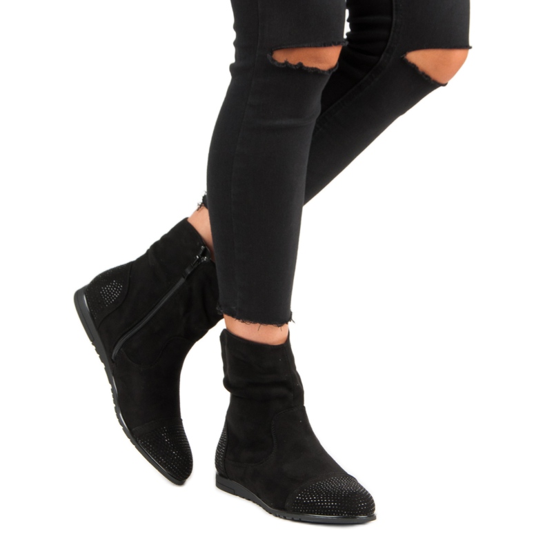 Rento mokkanahka nilkkurit musta 2