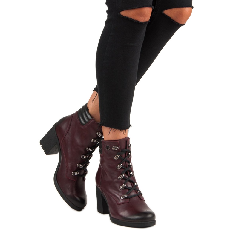 Mukavat VINCEZA-korkokengät punainen 2