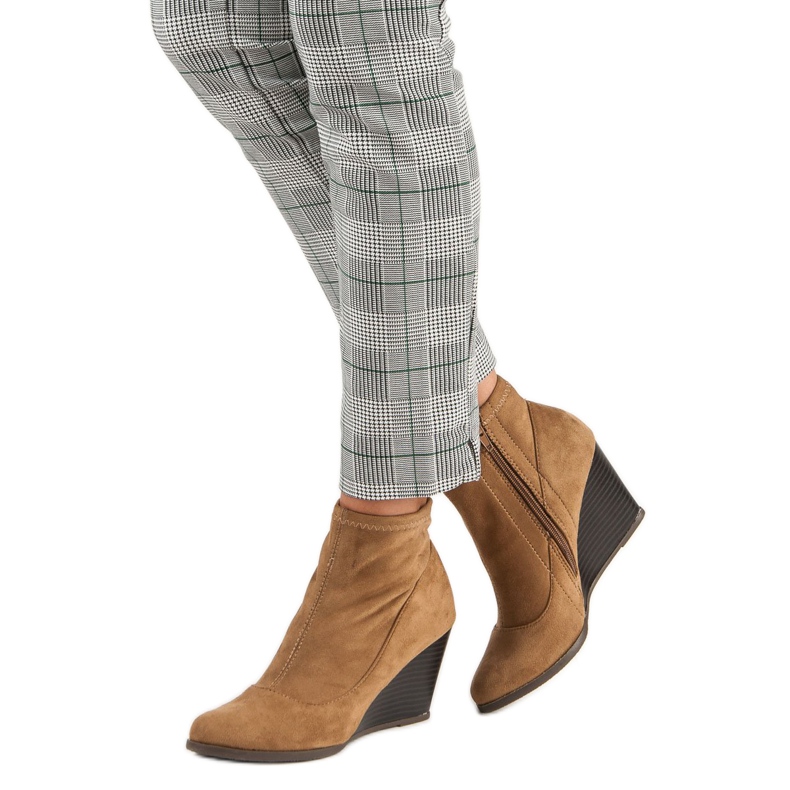 Corina Kiilakorkoiset mokkanahkaiset nilkkurit ruskea 2