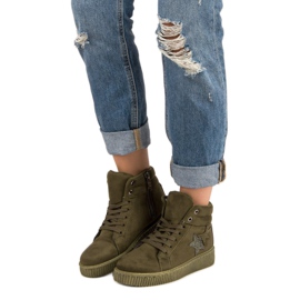 Mckeylor Suede Creepers tennarit vihreä 1