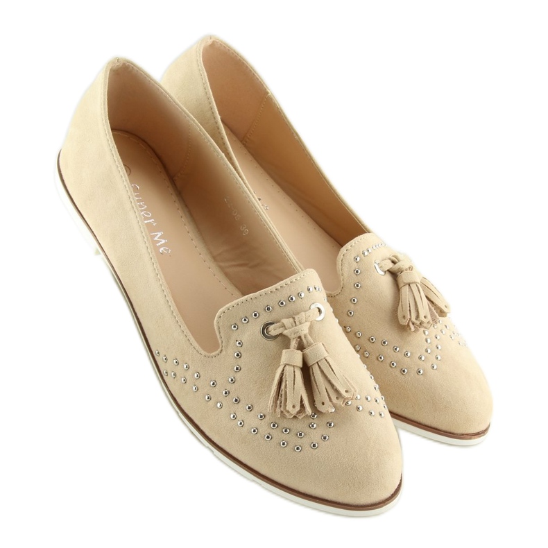 Naisten beige-loaferit 22-05 Beige 1