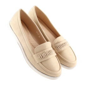 Naisten beige-loaferit 22-07 Beige 2