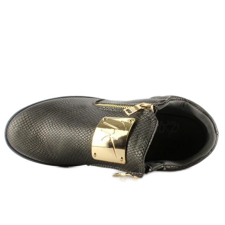 Tennarit Zanotki kultaa vetoketjuilla 881-1 D. Harmaa 1