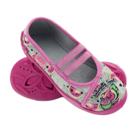 Befado lasten kengät ballerinatossut 116x231 harmaa vihreä vaaleanpunainen 4