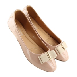 Naisten beige-ballerinat 9988-130 Nude 1