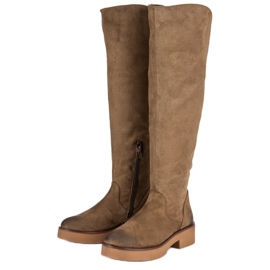 Corina Naisten tasaiset saappaat ruskea 2