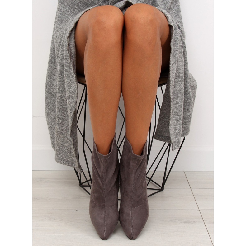 Harmaa F183 Harmaa saappaat kantapäässä 1