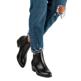 Corina Mustat Chelsea-saappaat korkokengillä 2