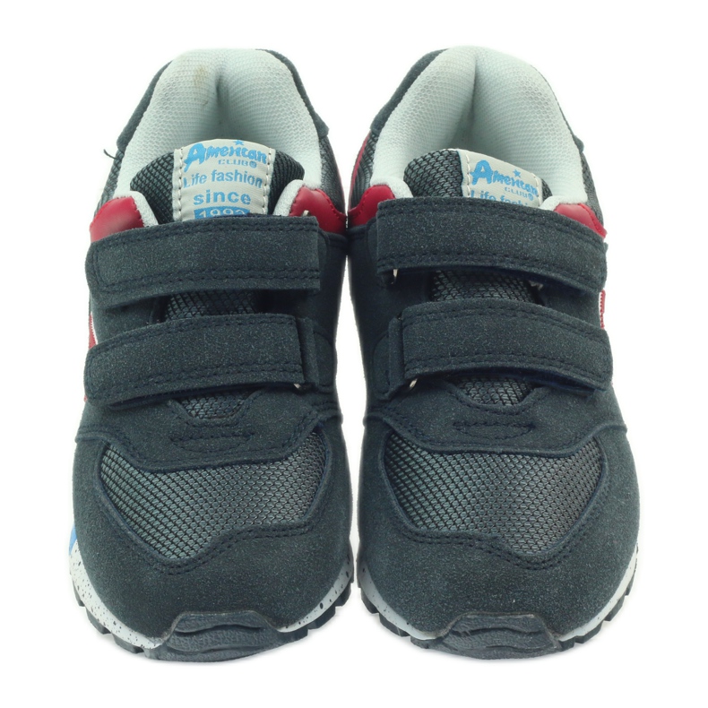 American Club Amerikkalaiset ADI lasten urheilukengät 15110 harmaa punainen laivastonsininen 4