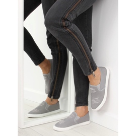 Harmaa slip-on lenkkarit BL126P Harmaa 1 Harmaa slip-on lenkkarit BL126P Harmaa 1