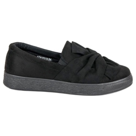 McKey Slip-on mokkanahkaiset lenkkarit musta 1