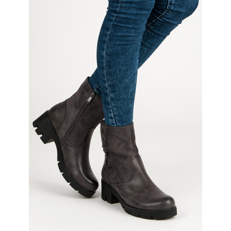 Filippo Mukavat saappaat suojalla harmaa 1