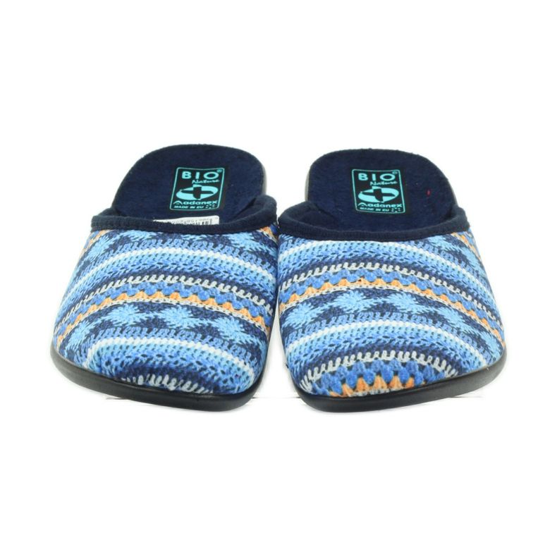 Adanex -tossut 23557 norjalainen villapaita laivastonsininen sininen oranssi 4