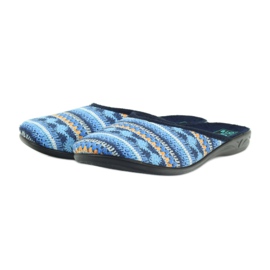 Adanex -tossut 23557 norjalainen villapaita laivastonsininen sininen oranssi 3