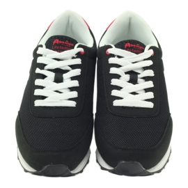 American Club Amerikkalaiset ADI urheilukengät naisille 1756 musta punainen 4