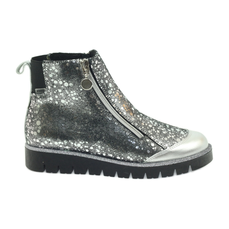 Saappaat eristetyt saappaat Bartek musta ja hopea harmaa 1