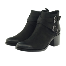 Badura 7690 raidoilla koristellut saappaat musta 3