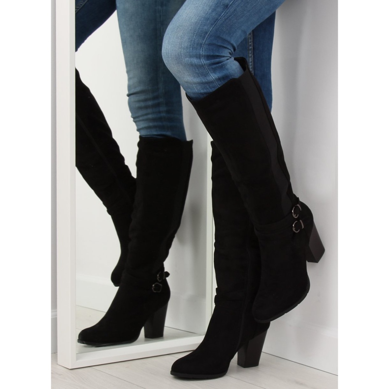 Mustat korkokengät 103-GG musta 2